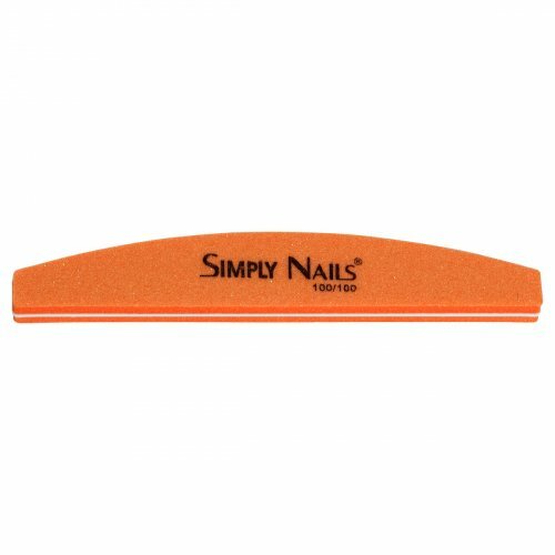 Пилка для ногтей 100/100 Simply Nails оранжевая