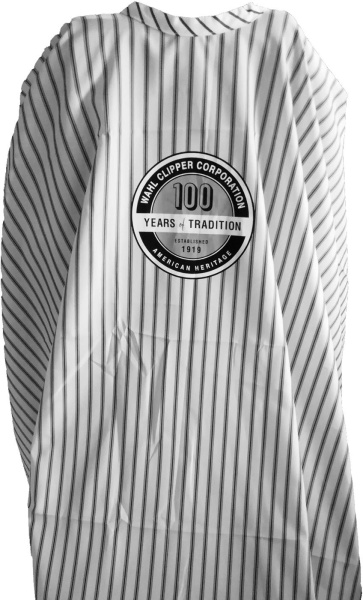Пеньюар барберский Wahl Barber Cape Pinstripes 100 Years Logo 0093‑6055 в полоску