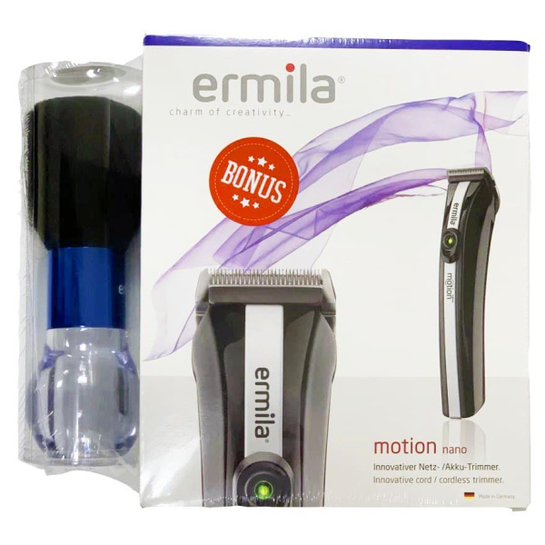 Триммер Ermila motion nano black + щетка сметка 1585-0042 фото