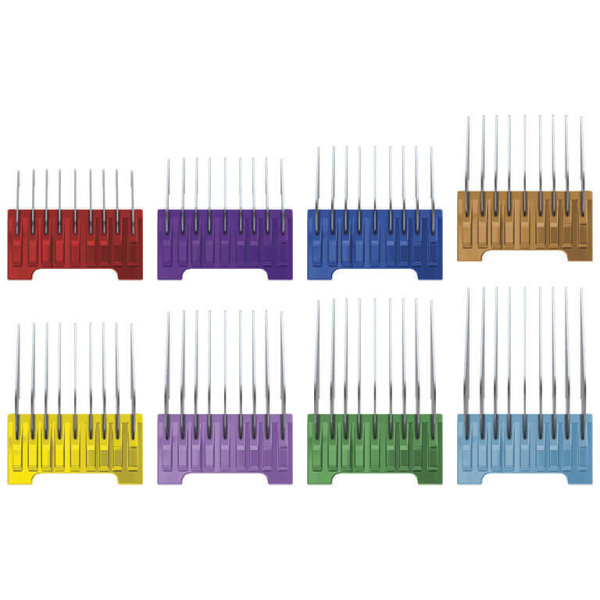 1233-7050 Moser (Wahl) набор металлических насадок для машинок 1230, 1400, ChromStyle, 8 шт.