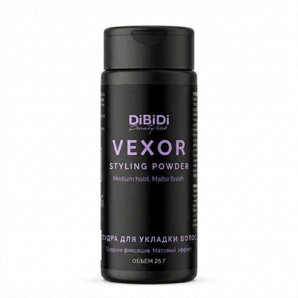 Пудра для укладки волос DiBiDi VEXOR, средняя фиксация 25 гр